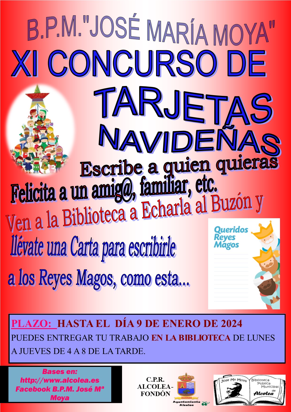 actividades, navidad, biblioteca, jose, maria, moya